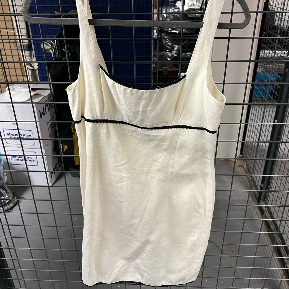 Nicole Miller white linen dress